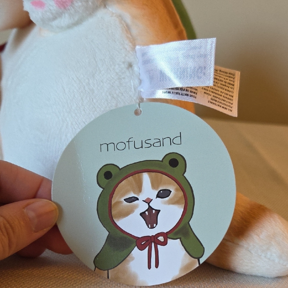 Mofusand Orange Cat With Green Frog Hoodie Round 1 Prize - Picture 7 of 10